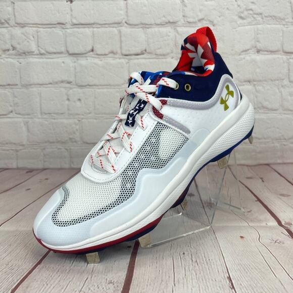 Under Armour Glyde MT 'USA' Softball Metal Cleats Women's Size 6 (3026010 100) - Picture 3 of 10